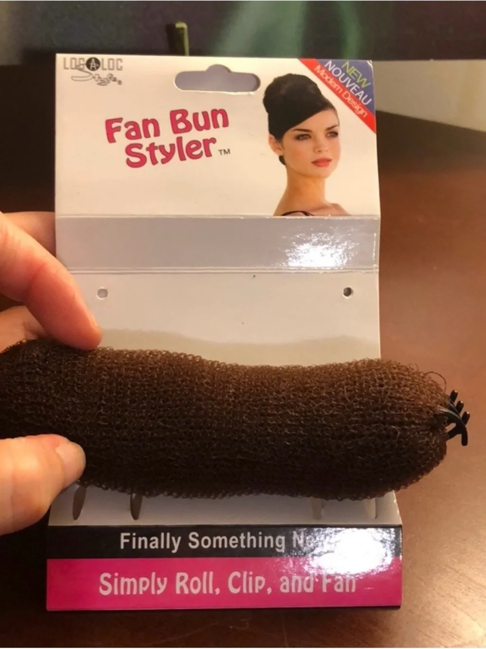 Claire's Brown Fan Bun Styler Hair Donut